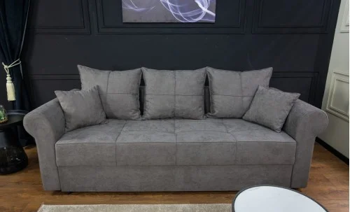 Canapea Extensibilă Elsa Memory Mini, Gri inchis