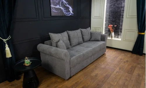 Canapea Extensibilă Elsa Memory Mini, Gri inchis