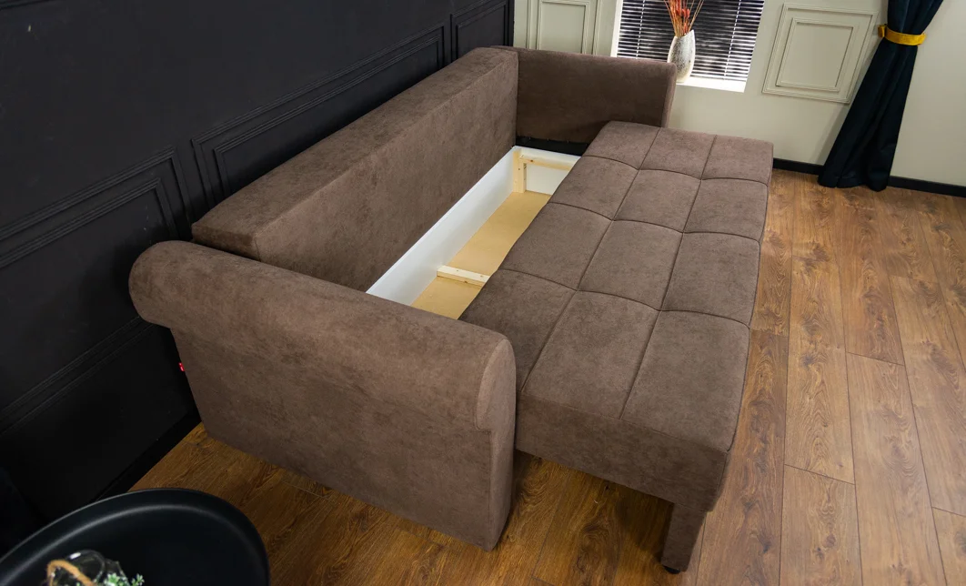 Canapea Extensibilă Elsa Memory Mini, Maro