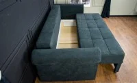Canapea Extensibilă Elsa Memory Mini, Gri inchis