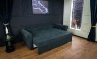 Canapea Extensibilă Elsa Memory Mini, Gri inchis