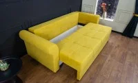 Canapea Extensibilă Elsa Memory Mini, Mustar