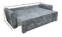 Canapea Extensibilă Lacrima Bonell Max, Gri închis 5