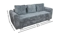 Canapea Extensibilă Lacrima Bonell Max, Gri închis 2
