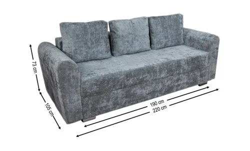 Canapea Extensibilă Lacrima Bonell Max, Gri închis