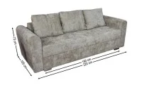 Canapea Extensibilă Lacrima Bonell Max, Maro Deschis 2