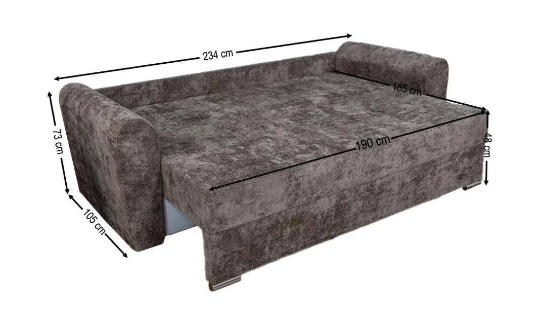 Canapea Extensibilă Lacrima Bonell Max, Maro 2