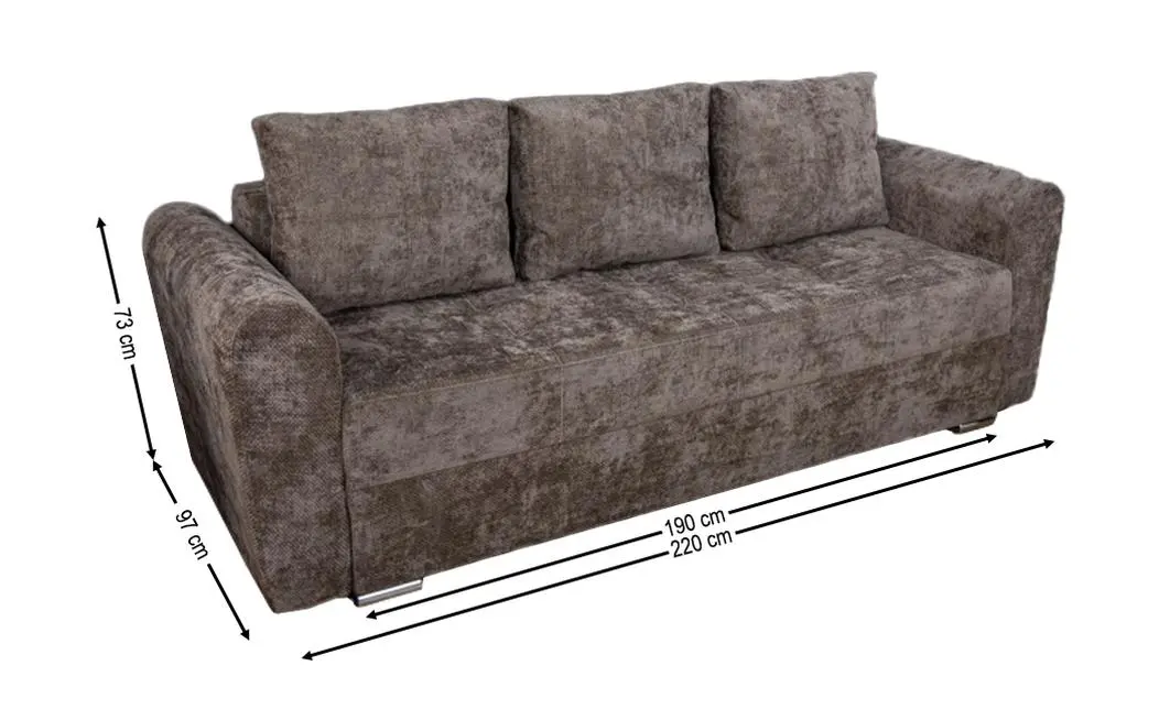 Canapea Extensibilă Lacrima Memory Mini, Maro 2