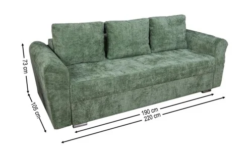 Canapea Extensibilă Lacrima Memory Max, Verde