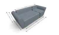 Canapea Extensibila Lacrima Mini, Gri albastrui 5