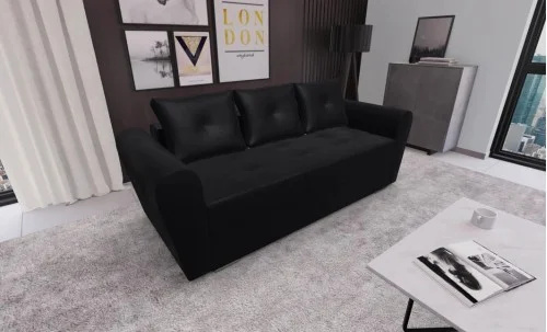 Canapea Extensibila Lacrima Mini, Negru