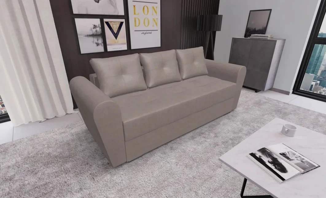 Canapea Extensibila Lacrima Mini, Maro deshis 2