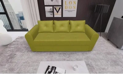 Canapea Extensibila Lacrima Mini, Verde masliniu