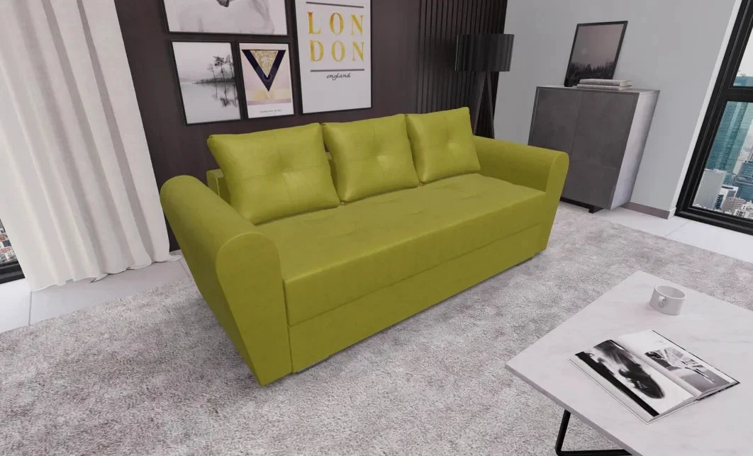 Canapea Extensibila Lacrima Mini, Verde masliniu 2
