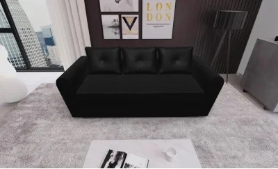 Canapea Extensibila Lacrima Mini, Negru