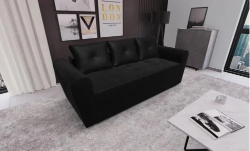 Canapea Extensibila Lacrima Mini, Negru