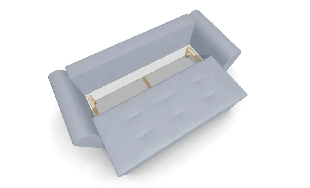 Canapea Extensibila Lacrima Mini, Argintiu 4