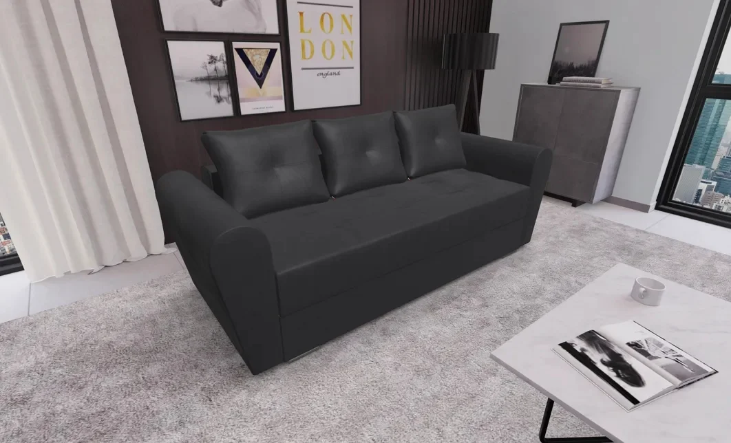 Canapea Extensibila Lacrima Mini, Gri carbune 2