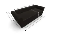 Canapea Extensibila Lacrima Mini, Maro inchis 5