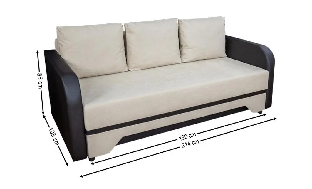 Canapea Extensibilă Corina Memory Max, Bej deschis 2