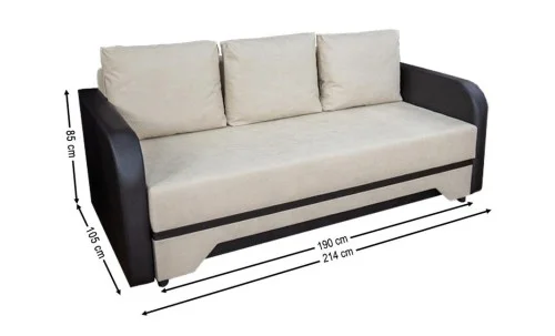 Canapea Extensibilă Corina Memory Max, Bej deschis