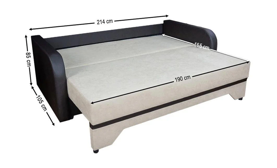 Canapea Extensibilă Corina Memory Max, Bej deschis 5