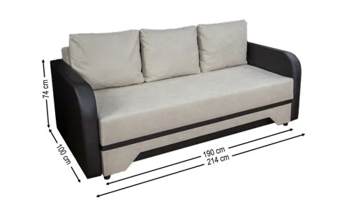 Canapea Extensibilă Corina Bonell Mini, Bej închis