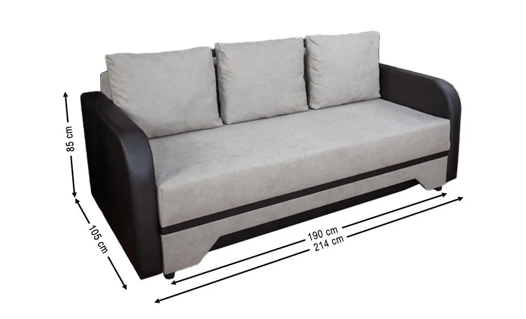 Canapea Extensibilă Corina Memory Max, Bej inchis 1