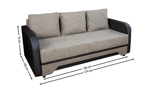 Canapea Extensibilă Corina Memory Mini, Maro deschis