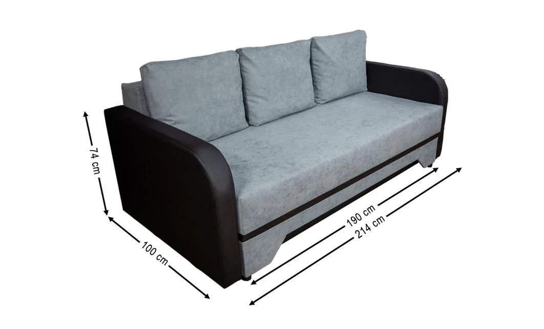 Canapea Extensibilă Corina Bonell Mini, Gri albastrui 2