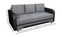Canapea Extensibilă Corina Bonell Mini, Gri inchis 2