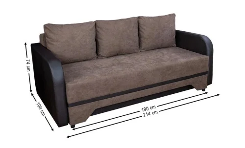 Canapea Extensibilă Corina Memory Mini, Maro