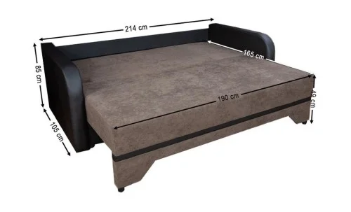 Canapea Extensibilă Corina Memory Max, Maro