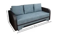 Canapea Extensibilă Corina Memory Mini, Gri antracit 2