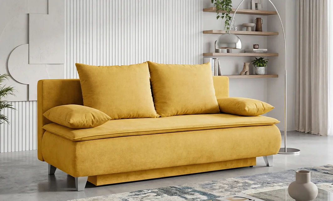 Canapea Extensibilă Mona , Cu Ladă Depozitare, Stofă Premium Soro 40