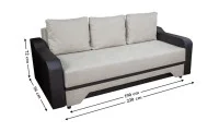 Canapea Extensibilă Royal Bonell Mini, Bej închis 2