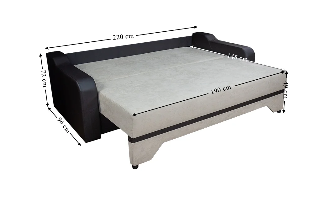 Canapea Extensibilă Royal Bonell Mini, Crem deschis 6