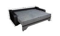 Canapea Extensibilă Royal Bonell Mini, Maro deschis 5