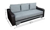 Canapea Extensibilă Royal Bonell Max, Gri albastrui 2