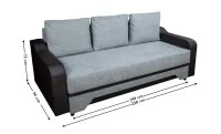 Canapea Extensibilă Royal Memory Mini, Gri albastrui 2