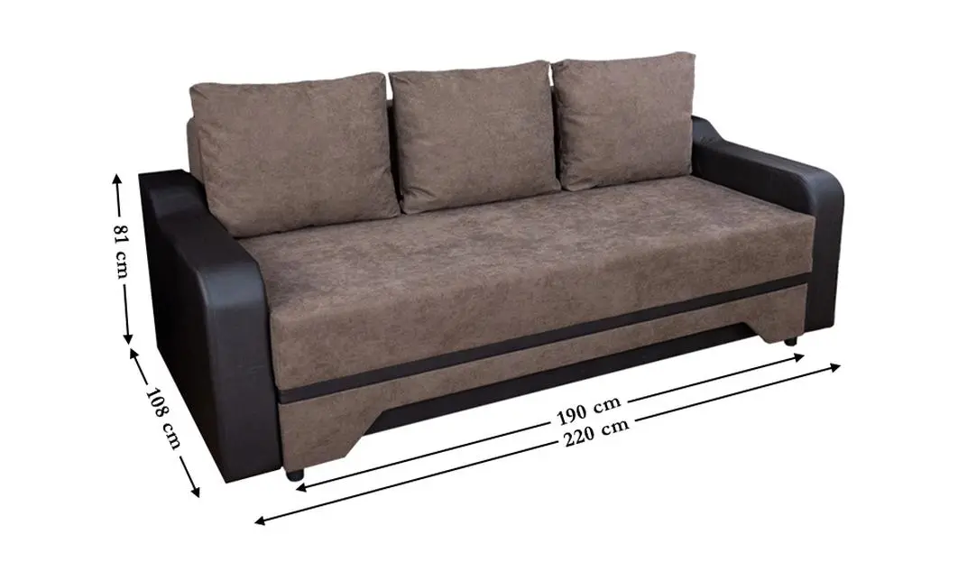 Canapea Extensibilă Royal Bonell Max, Maro închis 2
