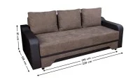 Canapea Extensibilă Royal Bonell Max, Maro închis 2