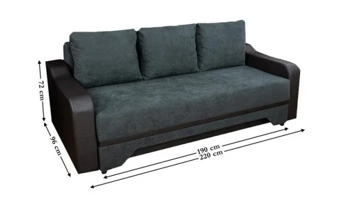 Canapea Extensibilă Royal Bonell Mini, Gri antracit