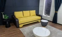 Canapea Extensibilă Royal Bonell Max, Muștar 3