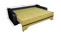 Canapea Extensibilă Royal Memory Mini, Muștar 6