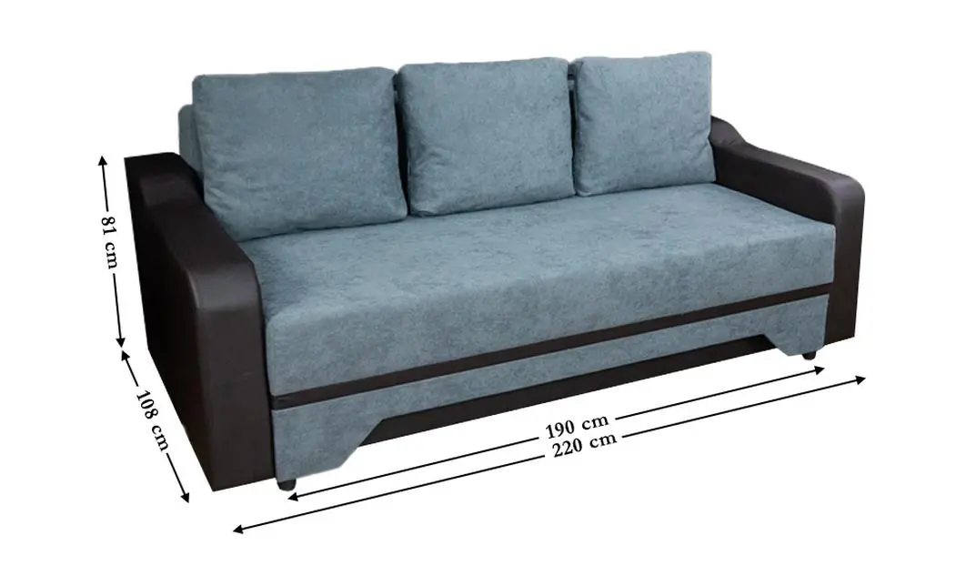Canapea Extensibilă Royal Bonell Max, Gri antracit 2