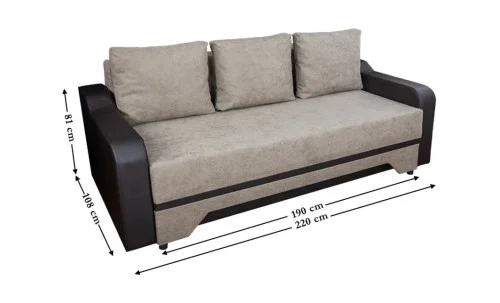 Canapea Extensibilă Royal Bonell Max, Crem