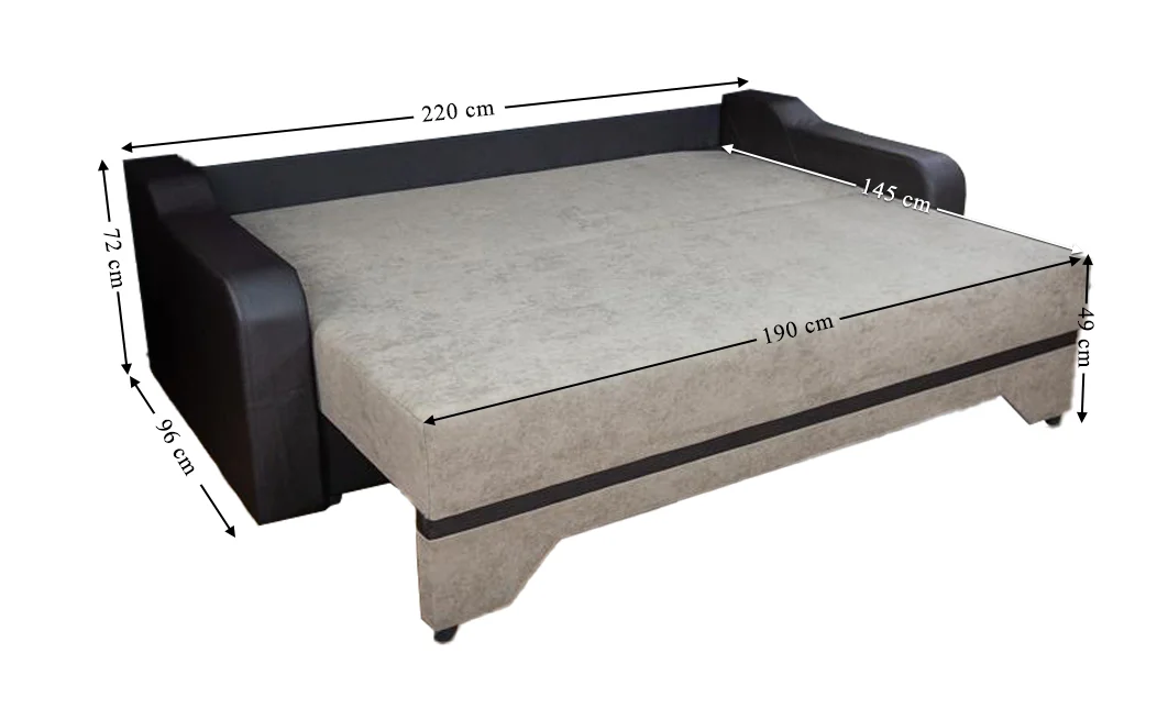 Canapea Extensibilă Royal Bonell Mini, Crem 6