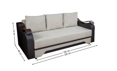 Canapea Extensibilă Sally Bonell Mini, Bej
