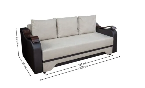 Canapea Extensibilă Sally Bonell Mini, Bej